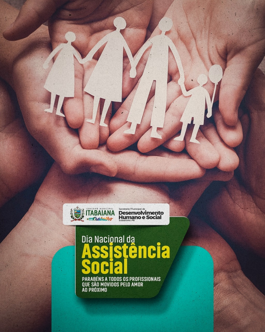 ️ Hoje, 7 de dezembro, se comemora o Dia Nacional da Assistência Social ⠀⠀Um dia para lembrar que a assistência social é um direito de todos. ⠀⠀Essa data representa a ajuda ao próximo, bem como acolher aqueles que necessitam de amparo. ⠀⠀#PMI #MAISTRABALHO #MAISPROGRESSO #ITABAIANA
