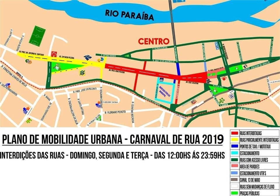 A t e n ç ã o, através da Superintendência de Mobilidade Urbana, divulgamos o plano de mobilidade urbana para o Carnaval de Rua 2019. Tudo pensado para garantir a segurança dos foliões, e uma melhor fluidez no tráfego em torno dos locais da folia, especialmente no "Corredor da Folia"!. http://itabaiana.pb.gov.br/site/#CARNAVALDERUA2019 #SEMOB#PMI #TRABALHODEVERDADE