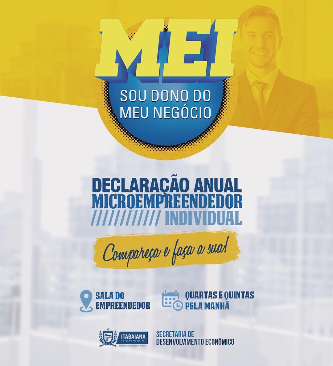 A Secretaria de Desenvolvimento Econômico/Sala do Empreender informa que estarão à disposição todas as quartas e quintas-feiras, para receber as declarações locais do DASN-Declaração Anual do Simples Nacional. O órgão é localizado na AV. Prefeito Antonio Batista Santiago, 01 - 1º ANDAR (em frente ao INSS). Compareça e faça a sua!#DesejoDeRenascer#RazaoDeProsperar