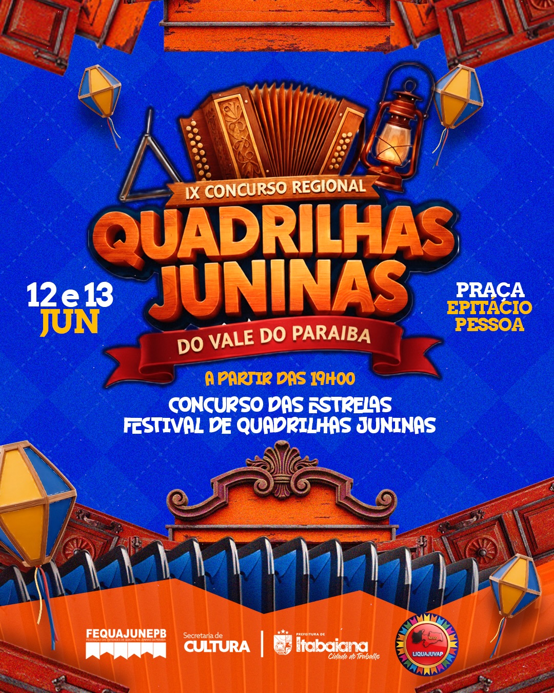 ️🏽 É São João na Rainha do Vale do Paraíba e tem Festival de Quadrilhas Juninas! 🤩 • Siimbora! A tradição, a cultura e o brilho das quadrilhas juninas vão tomar conta da Praça Epitácio Pessoa, nos dia 12 e 13 de junho. Através da @ligadovalepb, iremos receber #JUNINAS de toda região, com toda sua paixão e emoção, que celebram a riqueza da nossa rica cultura nordestina. Você e sua família, são os nossos convidados especiais. Participem! 🤠.@secult_itabaiana #CIDADEDOTRABALHO